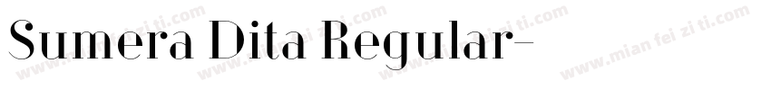 Sumera Dita Regular字体转换